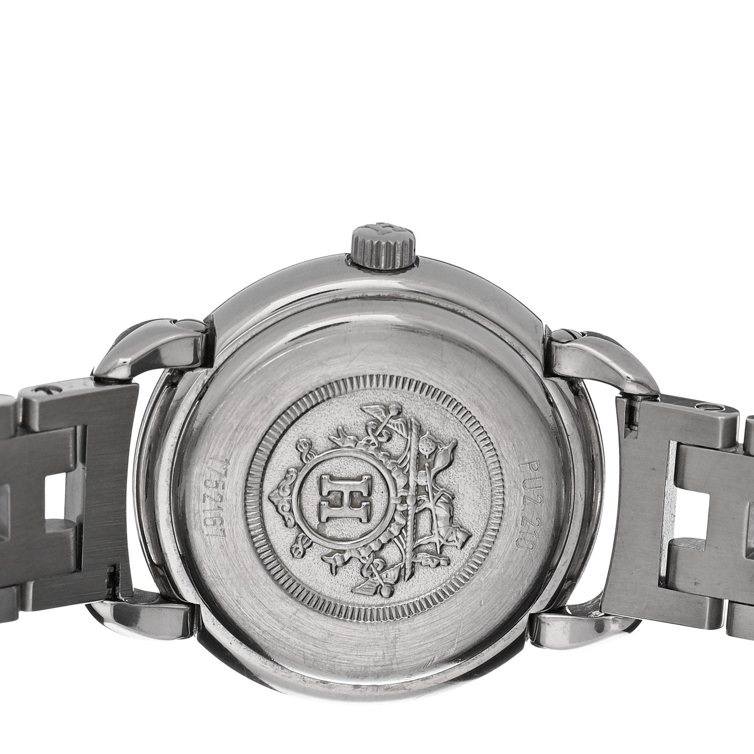 Hermes Stainless Steel 25mm Pullman Quartz Watch Grey 4 of 5