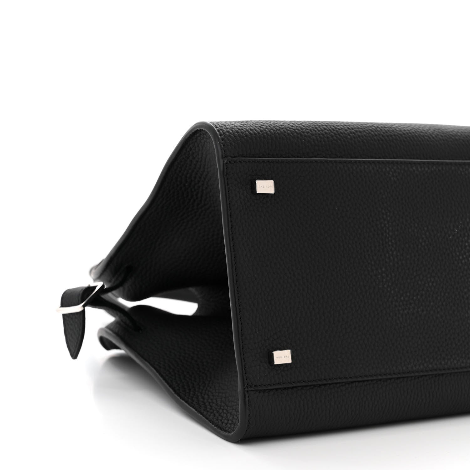 The Row Matte Grained Calfskin Soft Margaux 12 Black 8 of 10