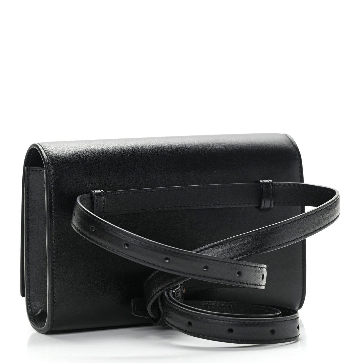 Saint Laurent Smooth Calfskin Monogram Kate Belt Bag Black 3 of 11