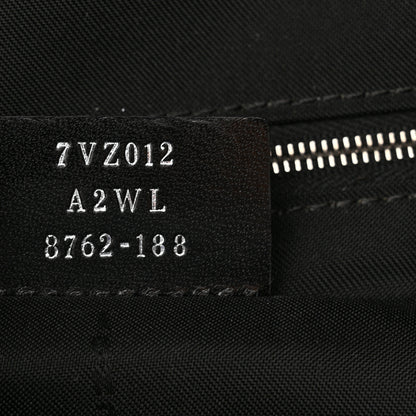 Fendi Nylon Vitello Liberty Vitello Dolce Monster Eyes Rounded Backpack Red Black 7 of 16