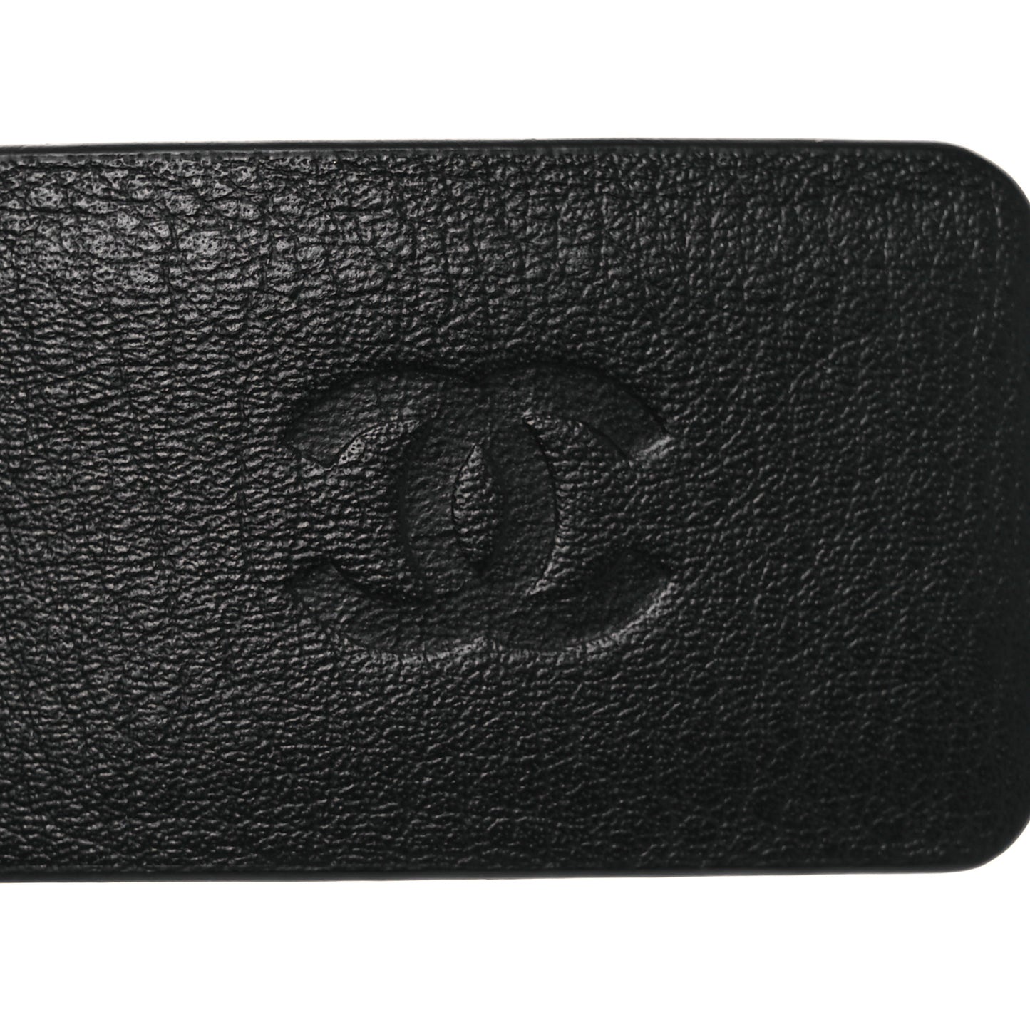 Calfskin Crystal CC Belt 85 34 Black Multicolor