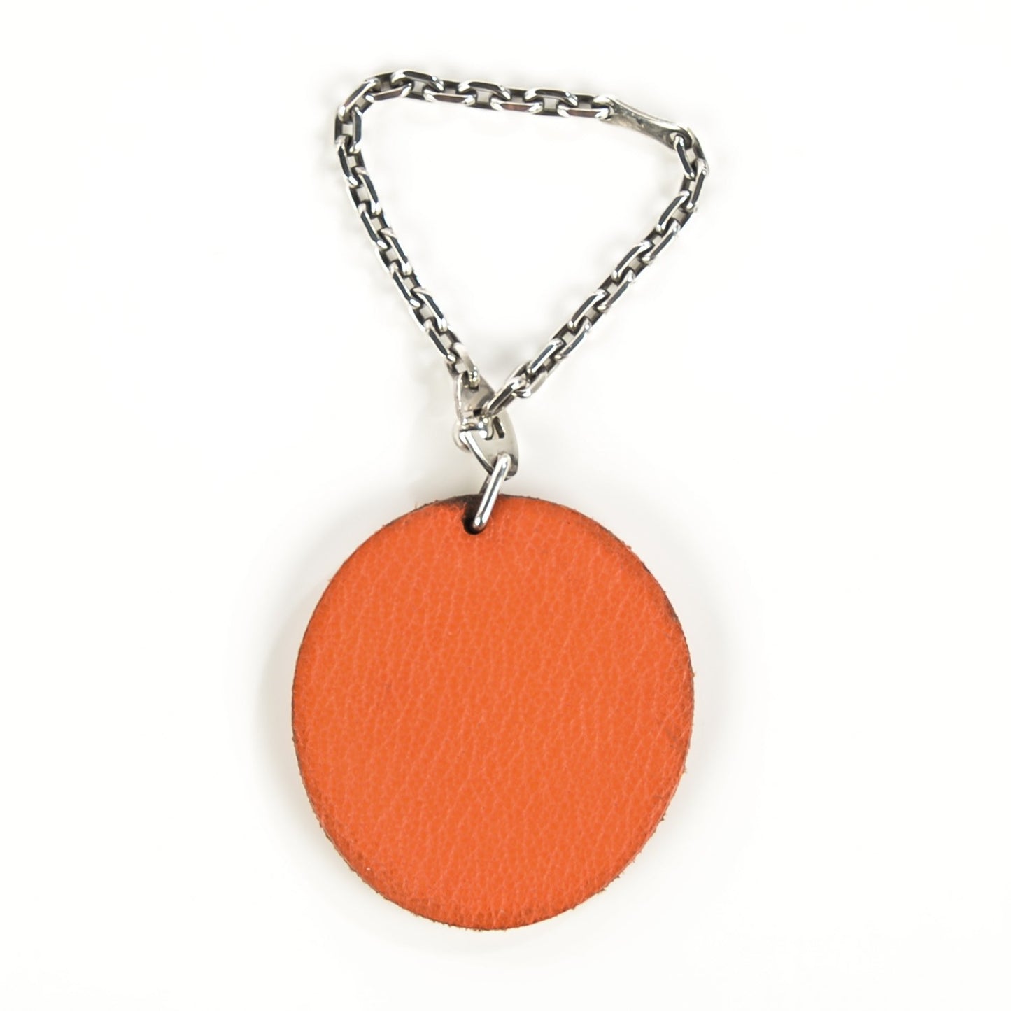 Chevre Mysore Orange Key Chain Bag Charm Orange