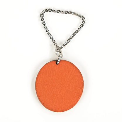 Hermes Chevre Mysore Orange Key Chain Bag Charm Orange 3 of 5
