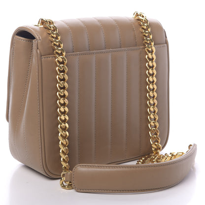 Saint Laurent Lambskin Matelasse Monogram Medium Vicky Chain Bag Brown 3 of 10