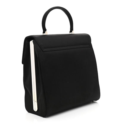 Prada Satin Raso Crystal Embellished Ricamo Shoulder Bag Black 3 of 11