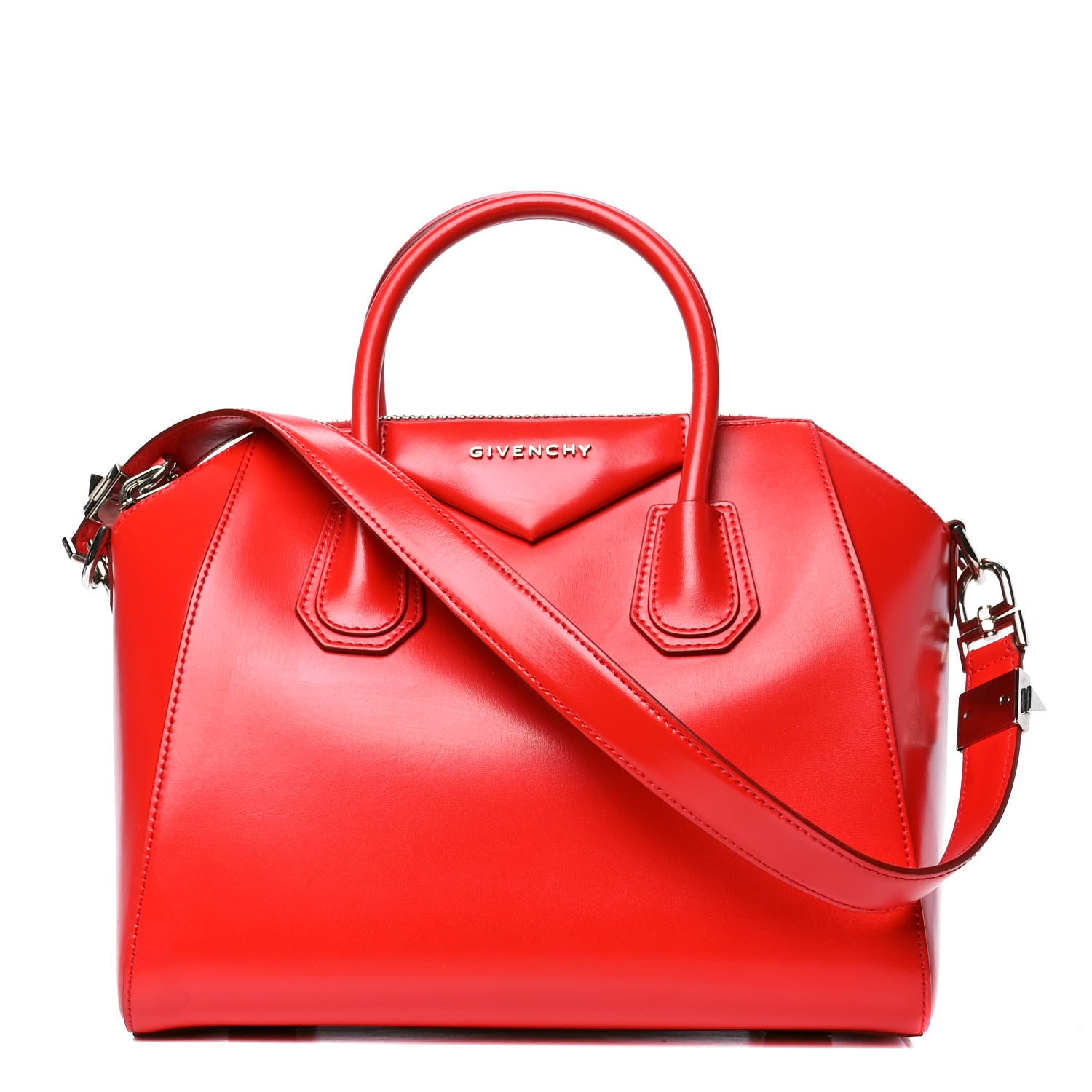 Givenchy Shiny Lord Calfskin Small Antigona Medium Red 1 of 4