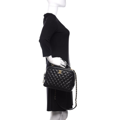Chanel Calfskin Quilted CC Medium Vanity Case Black 3 of 11