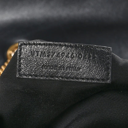 Saint Laurent SAINT LAURENT Calfskin Y Quilted Monogram Medium Loulou Chain Satchel Black 8 of 11