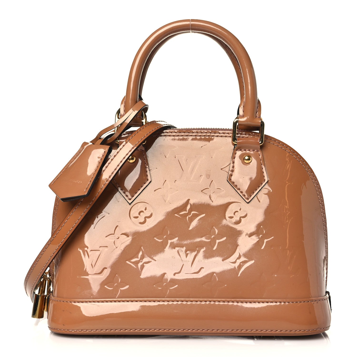 Louis Vuitton Vernis Alma BB Rose Velours 1 of 8