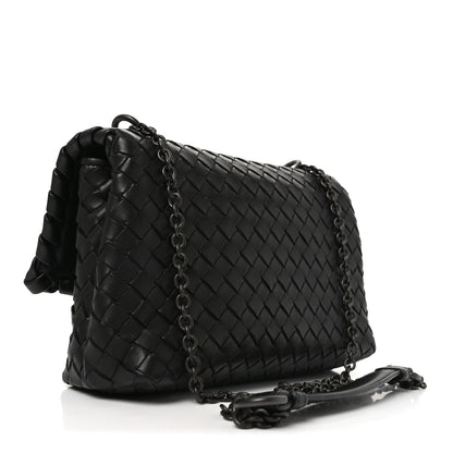 Bottega Veneta Nappa Intrecciato Baby Olimpia Shoulder Bag Black 3 of 9