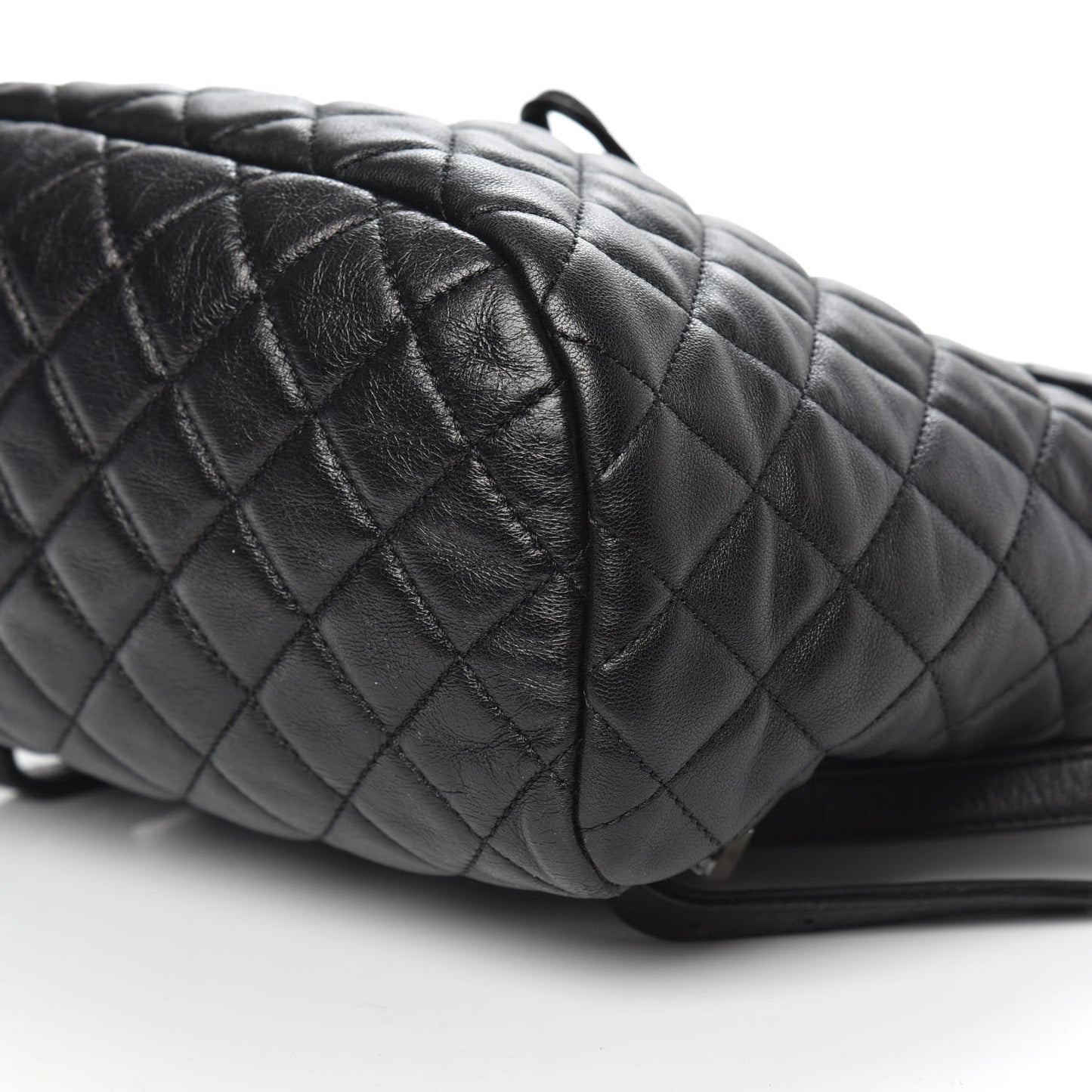Calfskin Quilted Small Urban Spirit Backpack Black