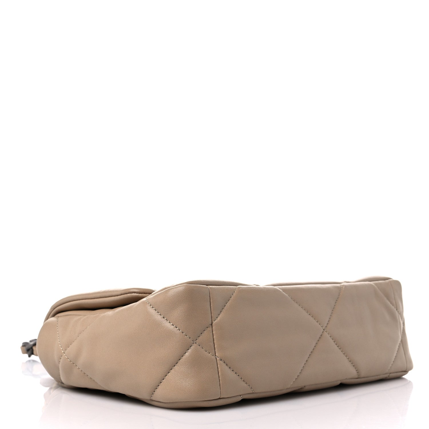 Chanel Lambskin Quilted Medium Chanel 19 Flap Dark Beige 4 of 9