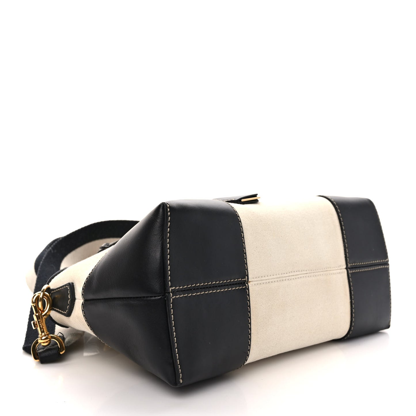 Canvas Vitello King Logo Embroidered Medium By The Way Boston Bag Grezzo Black