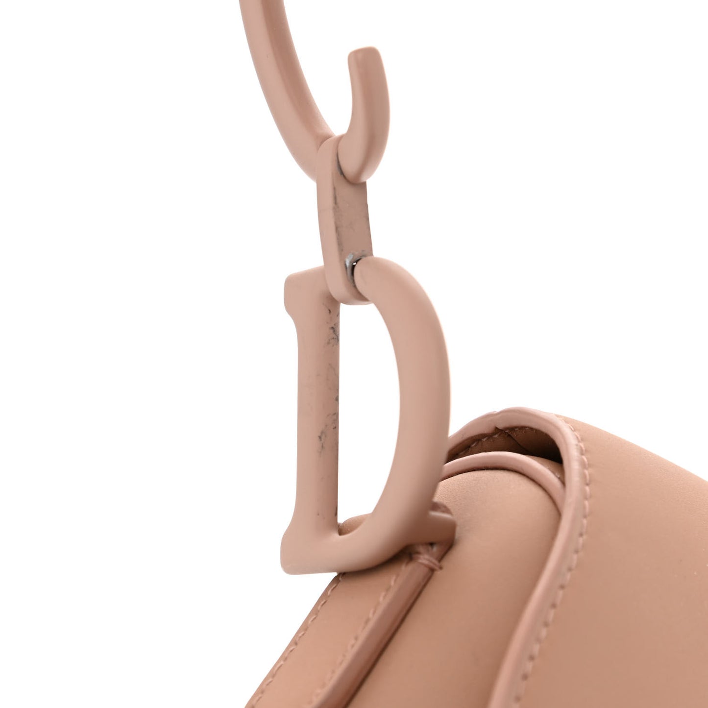 Ultra Matte Calfskin Saddle Bag Blush