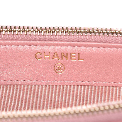 Chanel Iridescent Caviar Quilted Small Clutch With Chain Pink 8 of 13