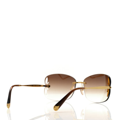 Louis Vuitton Lily Sunglasses Z0371U Brown Glitter 4 of 7