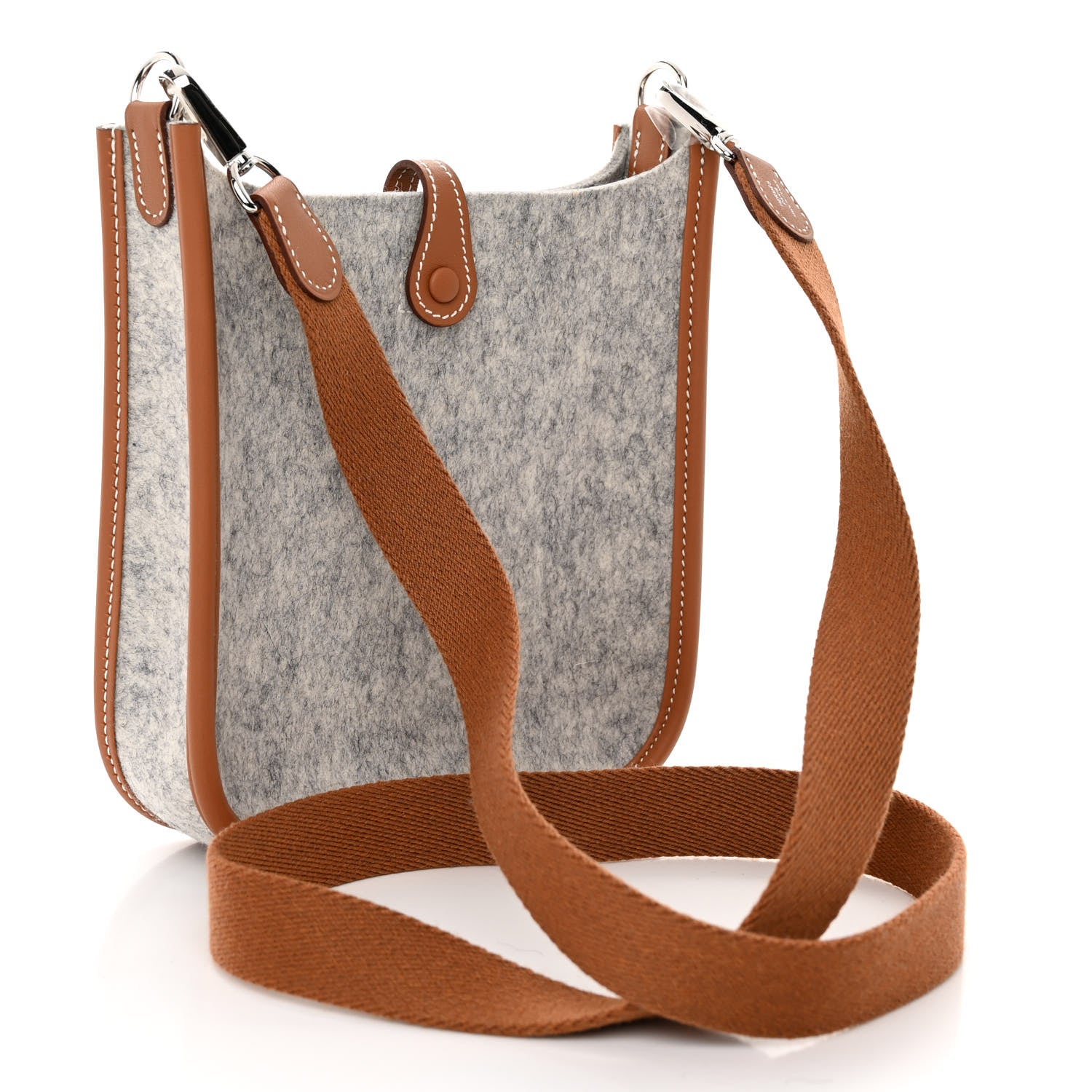 Hermes Feutre Swift Evelyne TPM Gris Clair Gold 3 of 10
