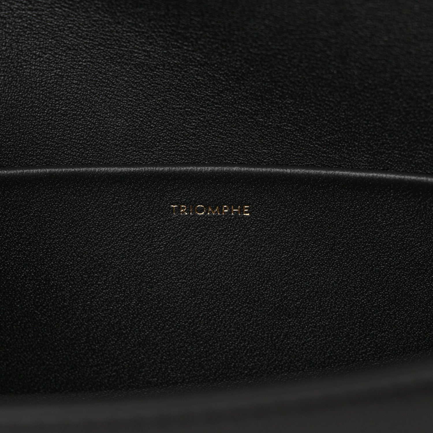 Celine Shiny Calfskin Triomphe Shoulder Bag Black 7 of 11