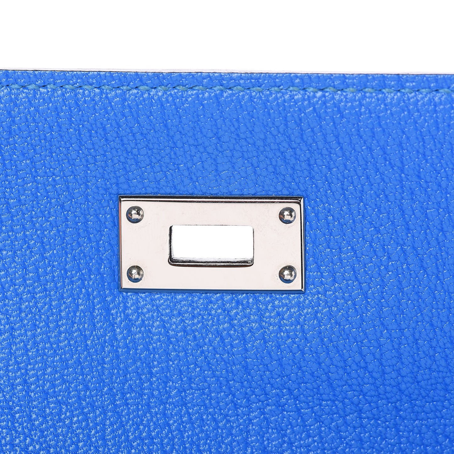 Chevre Mysore Medium Kelly Wallet Bleu Hydra