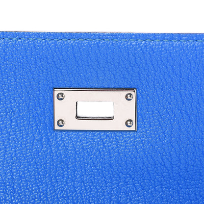 Hermes Chevre Mysore Medium Kelly Wallet Bleu Hydra 10 of 16
