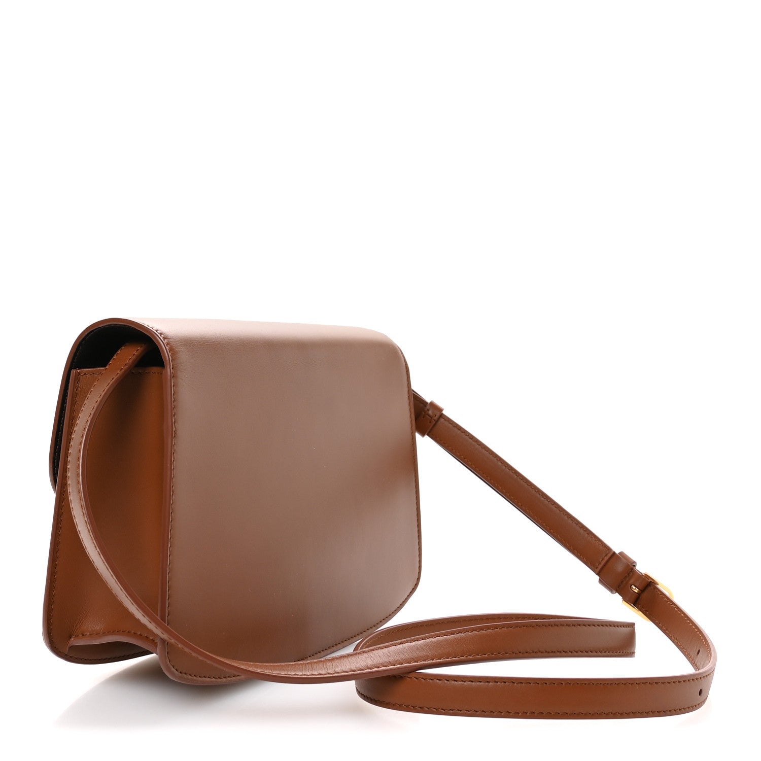 The Row Sleek Calfskin The Sofia 8.75 Crossbody Twany 3 of 10