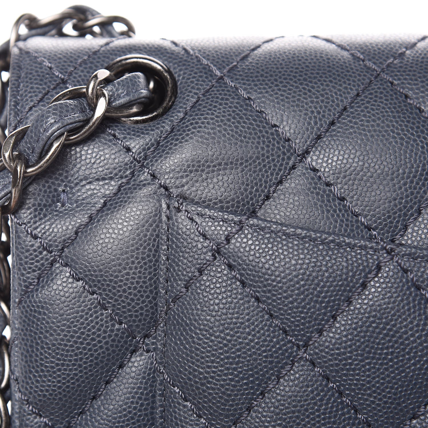 Chanel Caviar Quilted Jumbo Double Flap Dark Grey 15 of 15