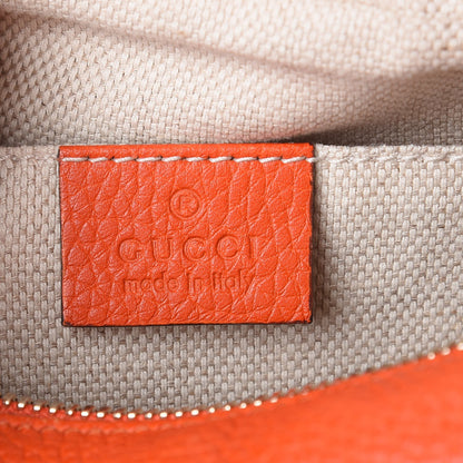 Gucci Pebbled Calfskin Small Soho Disco Bag Sun Orange 6 of 7
