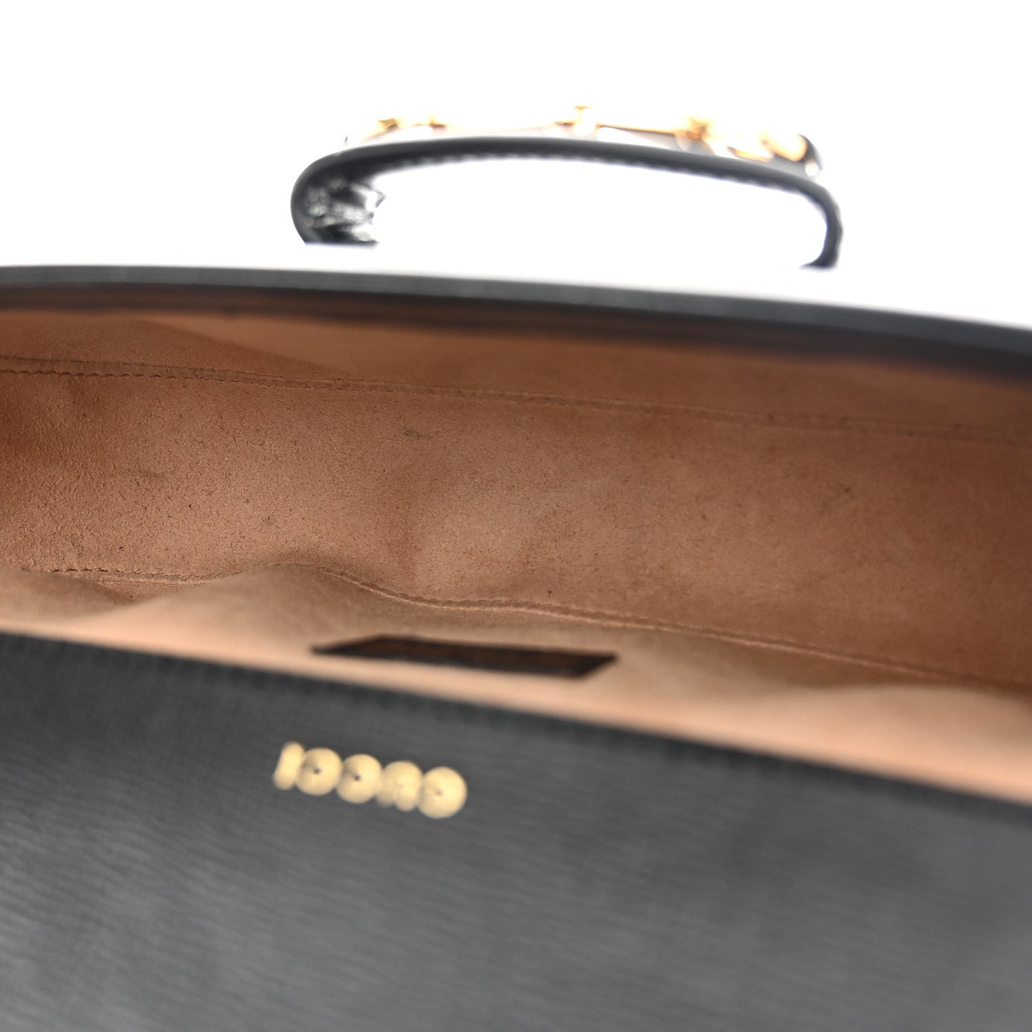Gucci Azalea Calfskin Small Horsebit 1955 Chain Shoulder Bag Black 5 of 11