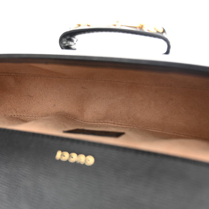 Gucci Azalea Calfskin Small Horsebit 1955 Chain Shoulder Bag Black 5 of 11