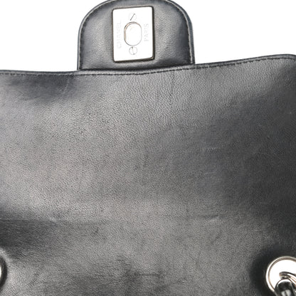 Chanel Patent Calfskin Sparkle Quilted Mini Square Flap Black 12 of 14
