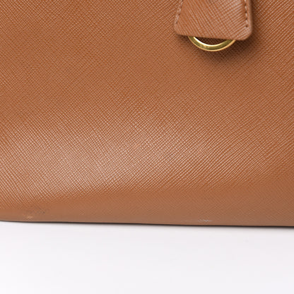 Prada Saffiano Medium Galleria Double Zip Tote Caramel 18 of 27
