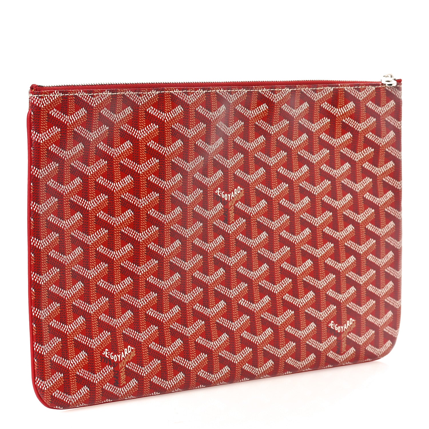 Goyard Goyardine Senat Pochette MM Burgundy 3 of 8