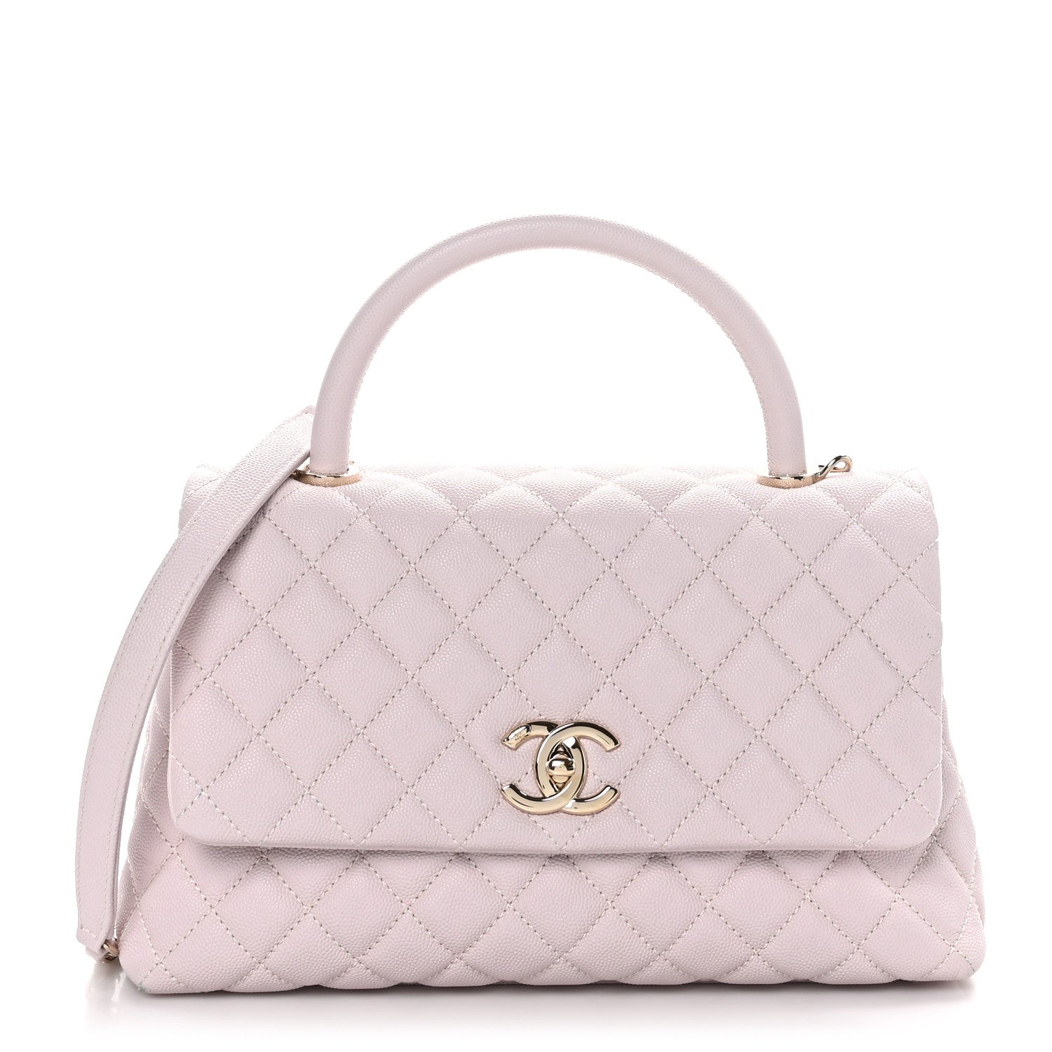 Chanel Caviar Quilted Small Coco Handle Flap Lilas Lilac 1 of 11
