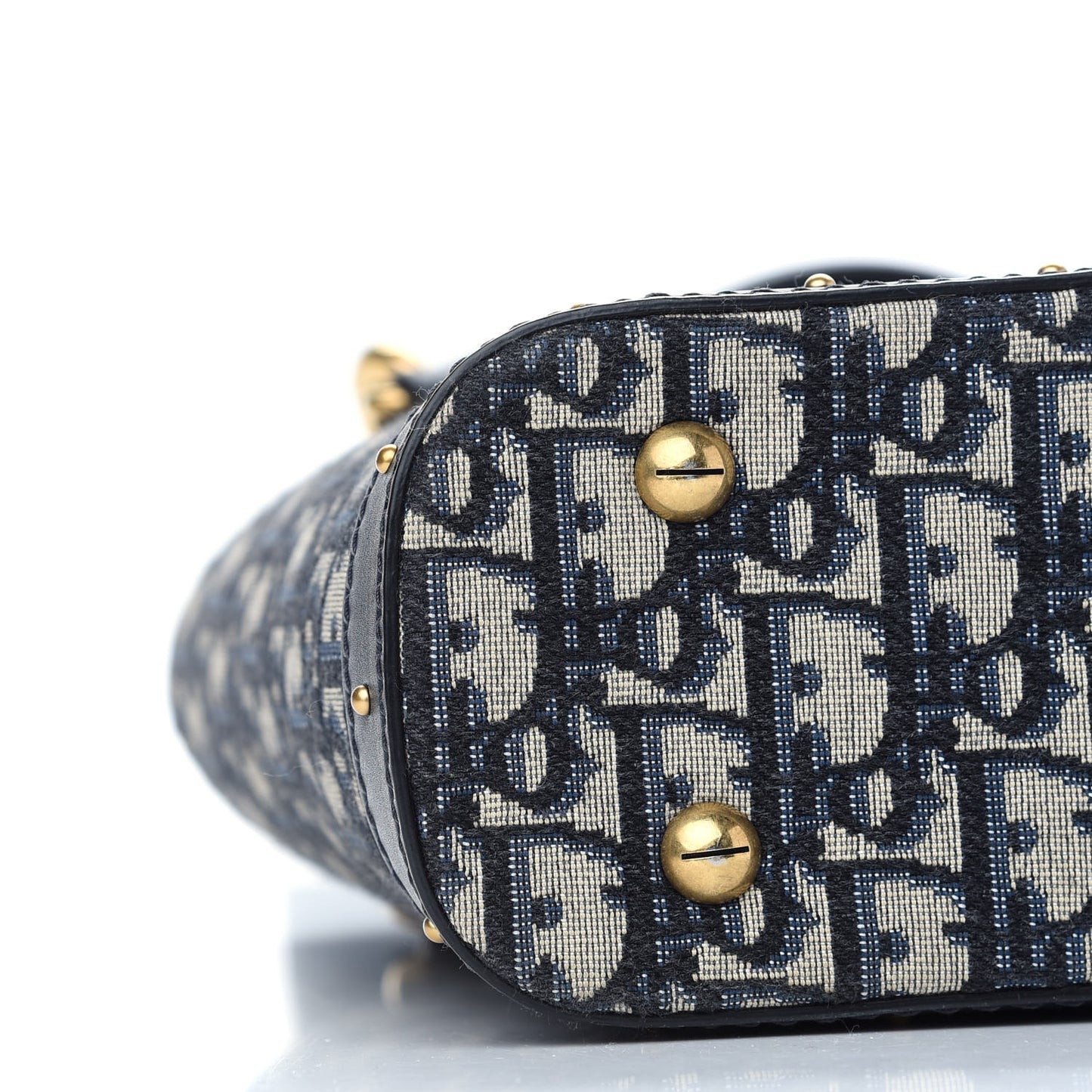 Oblique Studded DiorAvenue Bag Blue
