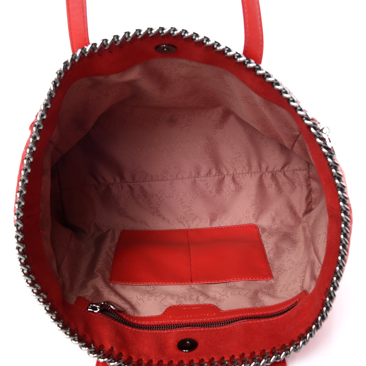 Shaggy Deer Falabella East West Shopper Tote Red