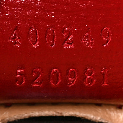 Gucci Straw Jacquard Azalea Calfskin GG Monogram Small Dionysus Shoulder Bag Natural New Cherry Red 7 of 9