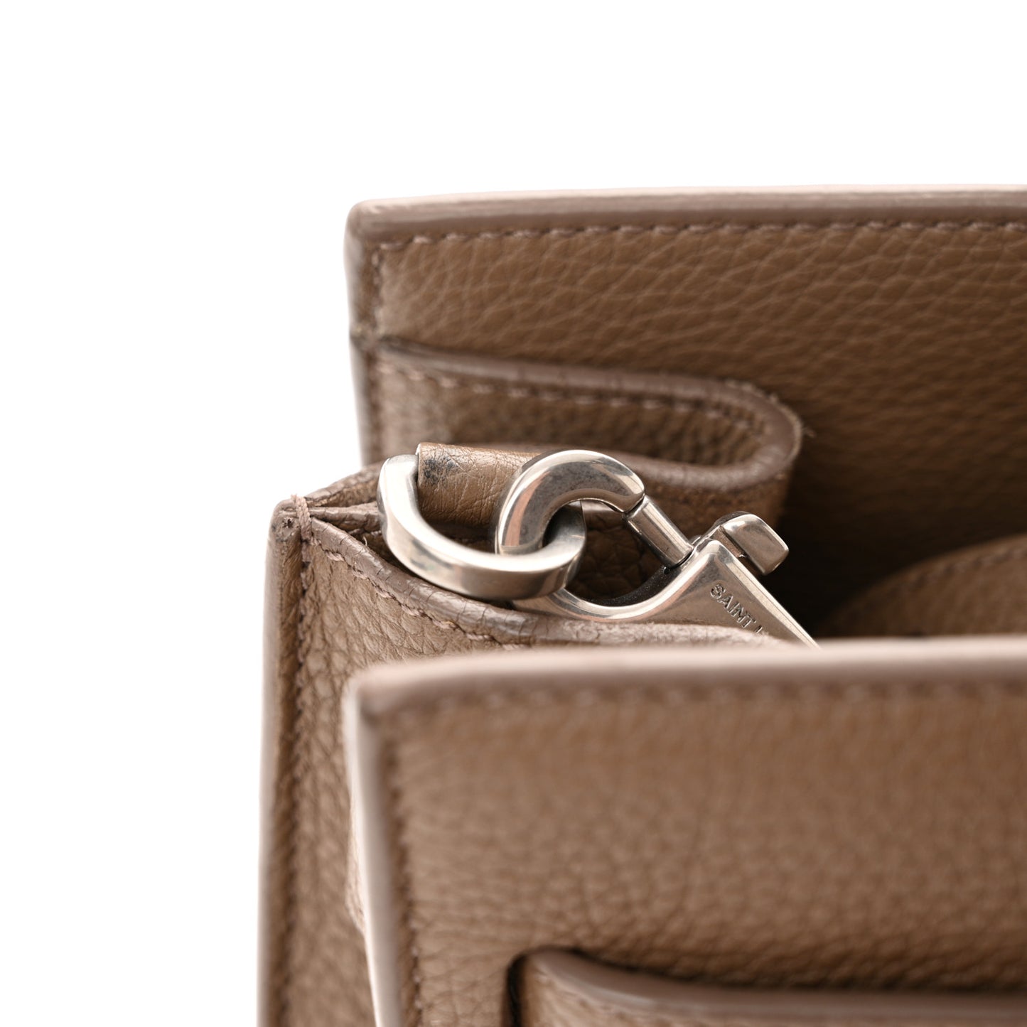 Grained Calfskin Nano Supple Sac De Jour Taupe