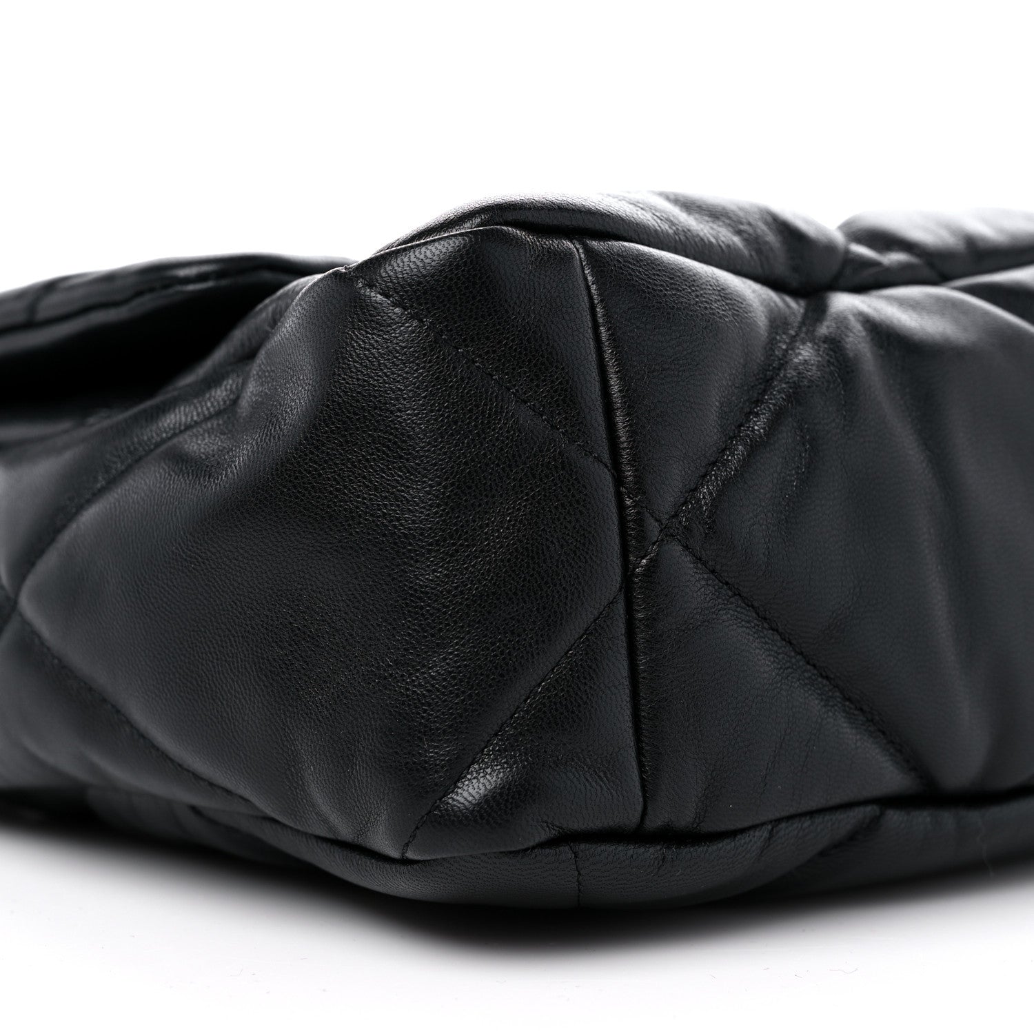 Chanel Goatskin Quilted Large Chanel 19 Flap Black 8 of 9