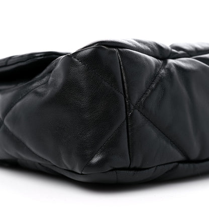 Chanel Goatskin Quilted Large Chanel 19 Flap Black 8 of 9