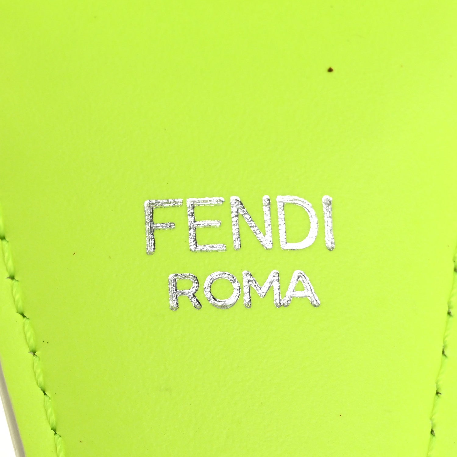 Fendi Ribbon Vitello Seta FF 1974 Adjustable Strap You Yellow 4 of 7