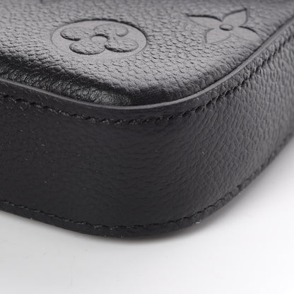 Louis Vuitton Empreinte Pochette Felicie Chain Wallet Black 9 of 10