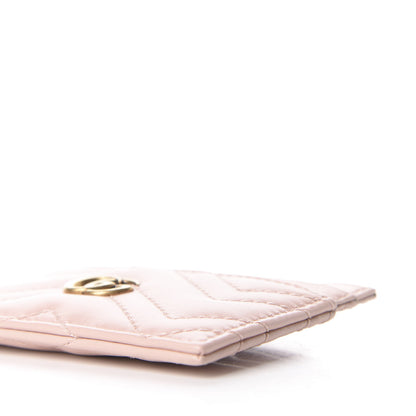 Gucci Calfskin Matelasse GG Marmont Card Holder Perfect Pink 6 of 8