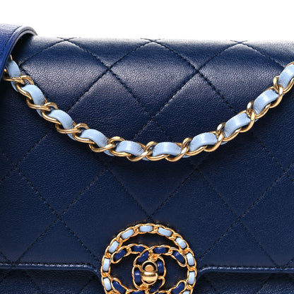 Chanel Lambskin Quilted All Around Flap Blue 7 of 10