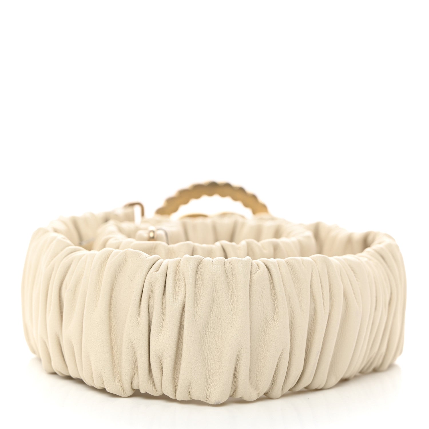 Gucci Double-G Buckle Stretch Belt 80/32 Mystic White 2 of 4