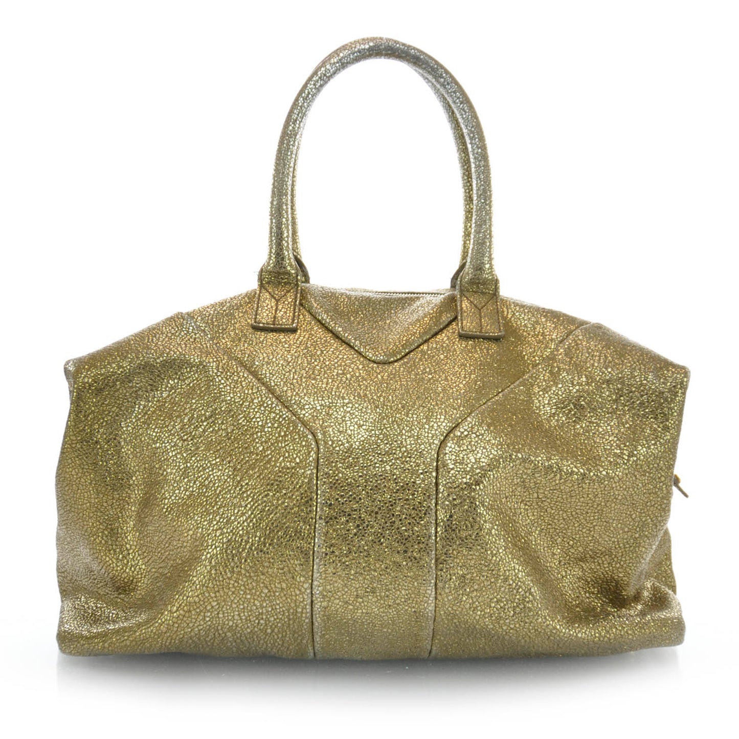 Volcano Crackled Leather Easy Sac Gold