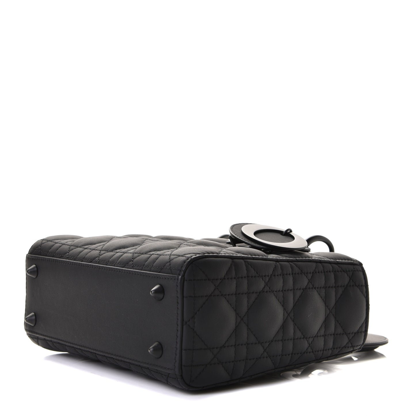 Ultra Matte Calfskin Cannage Small My ABCDior Lady Dior Black