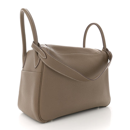 Hermes Taurillon Clemence Lindy 30 Etoupe 3 of 11