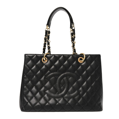 Chanel Caviar Quilted Grand Shopping Tote GST Black 1 of 10