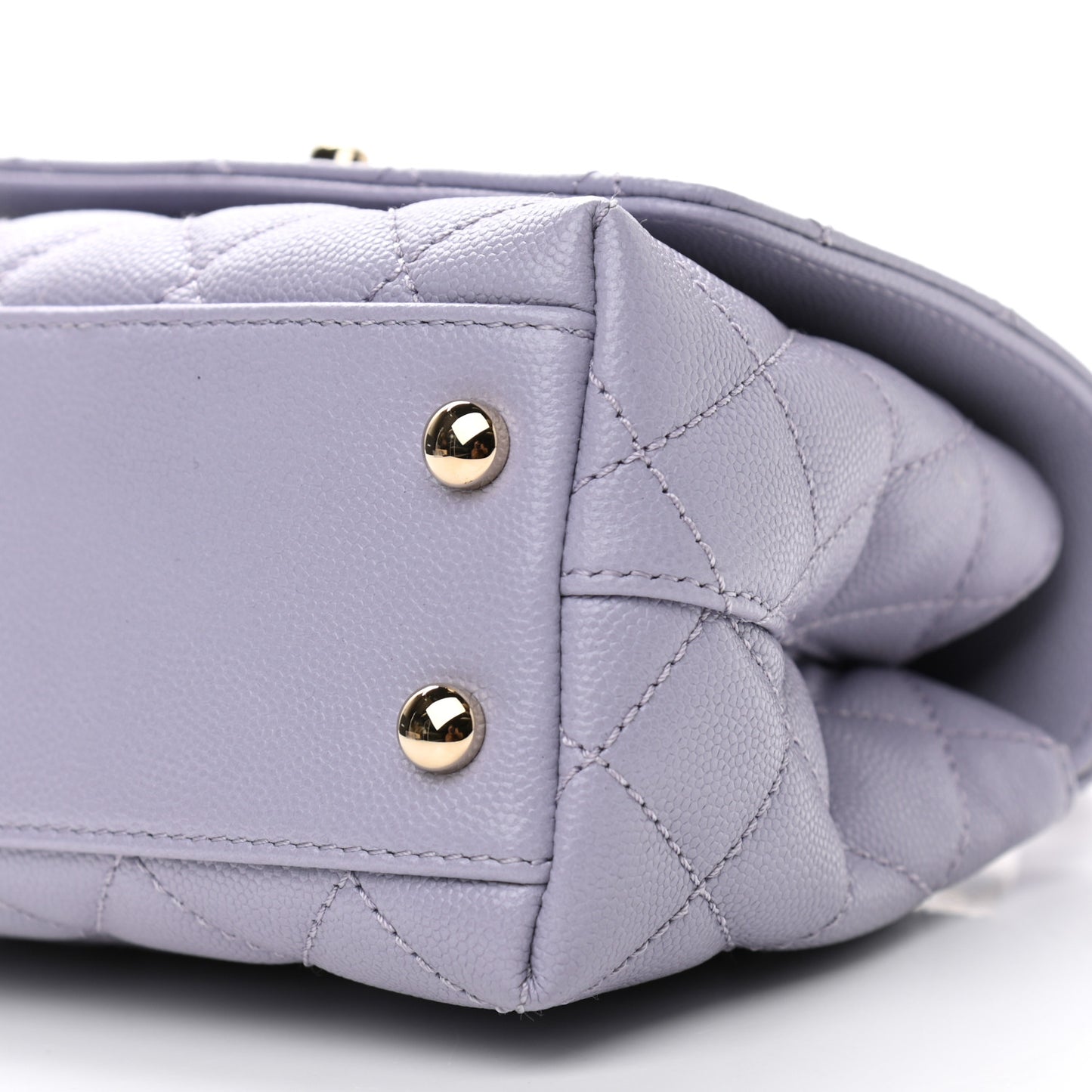 Caviar Quilted Extra Mini Coco Handle Flap Light Purple