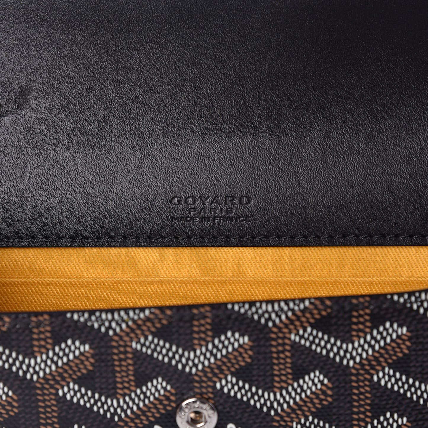 Goyardine Monte Carlo Mini Phone Case Black